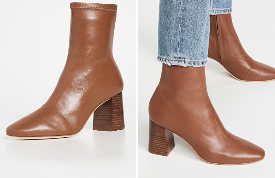 Loeffler Randall Elise Slim Ankle Booties With Block Heel  