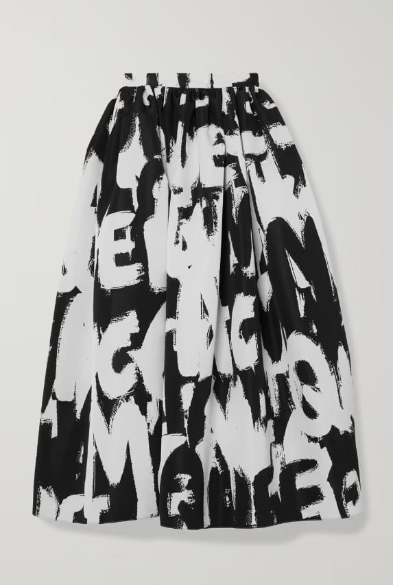 Alexander McQueen Skirt on a white background.