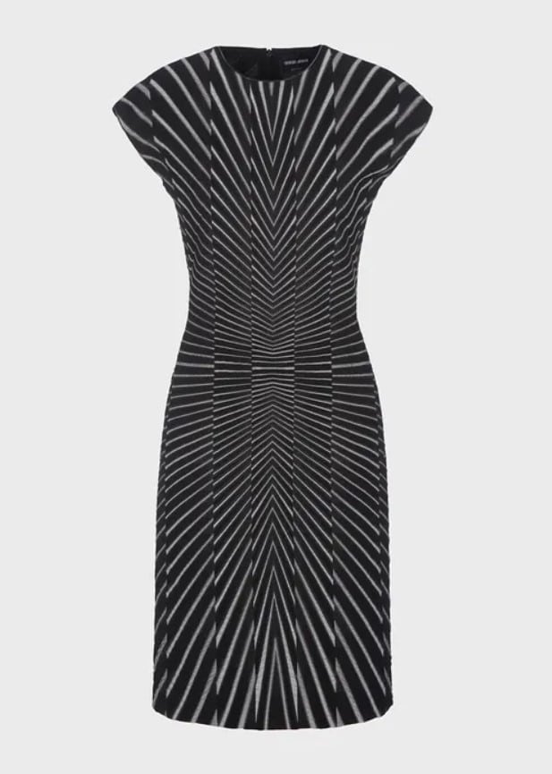 Armani Sheath Dress on a white background.