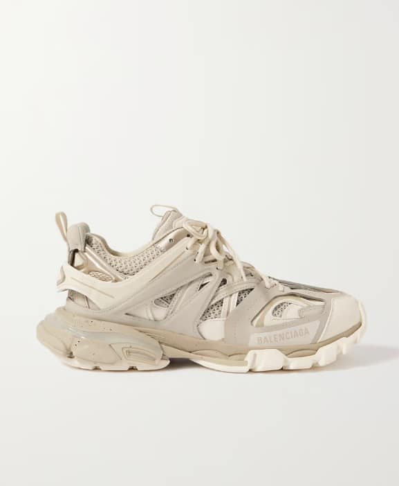 Balenciaga sneakers on a white background.