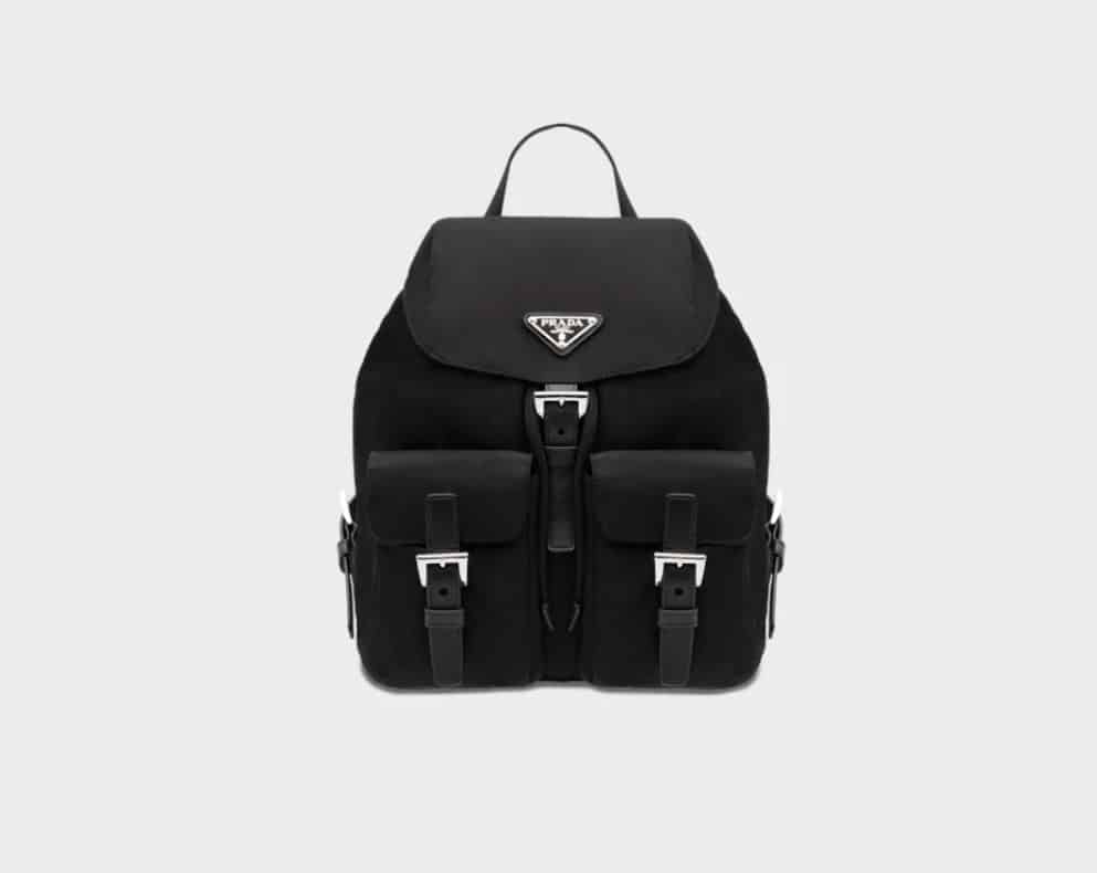 Prada 90s Backpack on a white background.