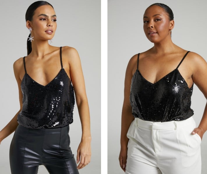 Showpo | Manika Sequin Bodysuit 