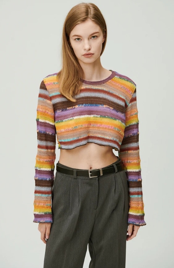 Janet Multi Color Knit Top