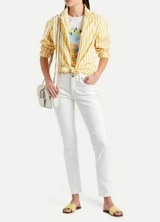 RALPH LAUREN COLLECTION
Capri Striped Collared Shirt