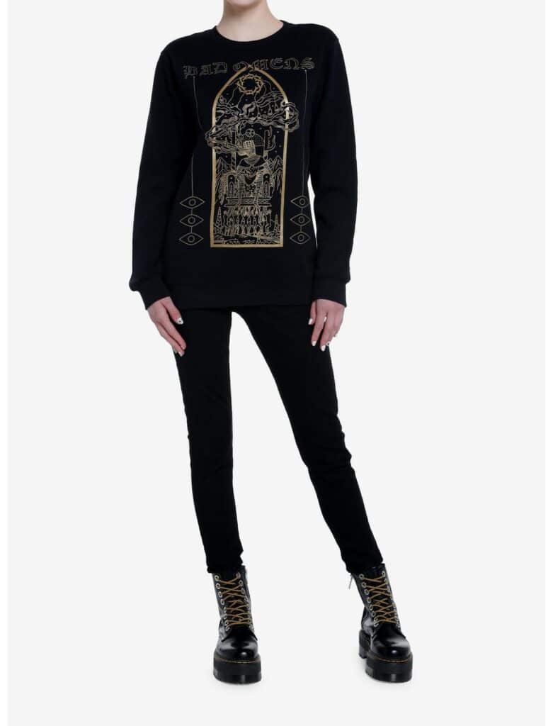 Bad Omens Haunted King Girls Crewneck Sweater