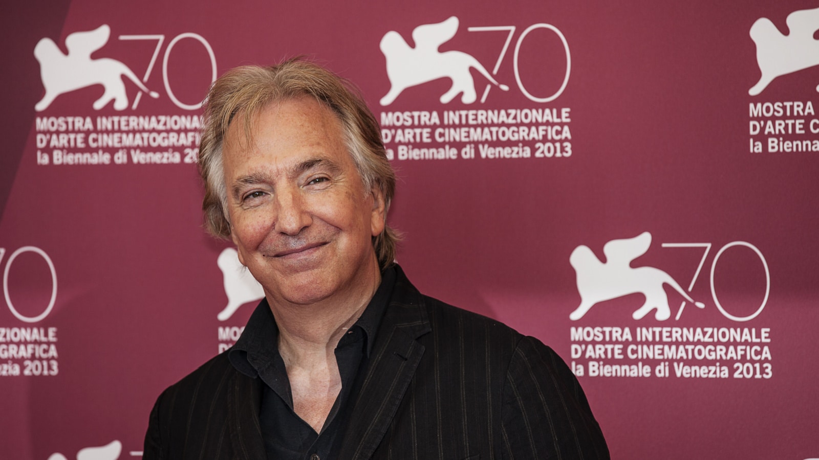 VENICE - SEPTEMBER 04: Alan Rickman attend 'Une promesse' photocall during the 70th Venice Film Festival on September 04, 2013 in Venice, Italy