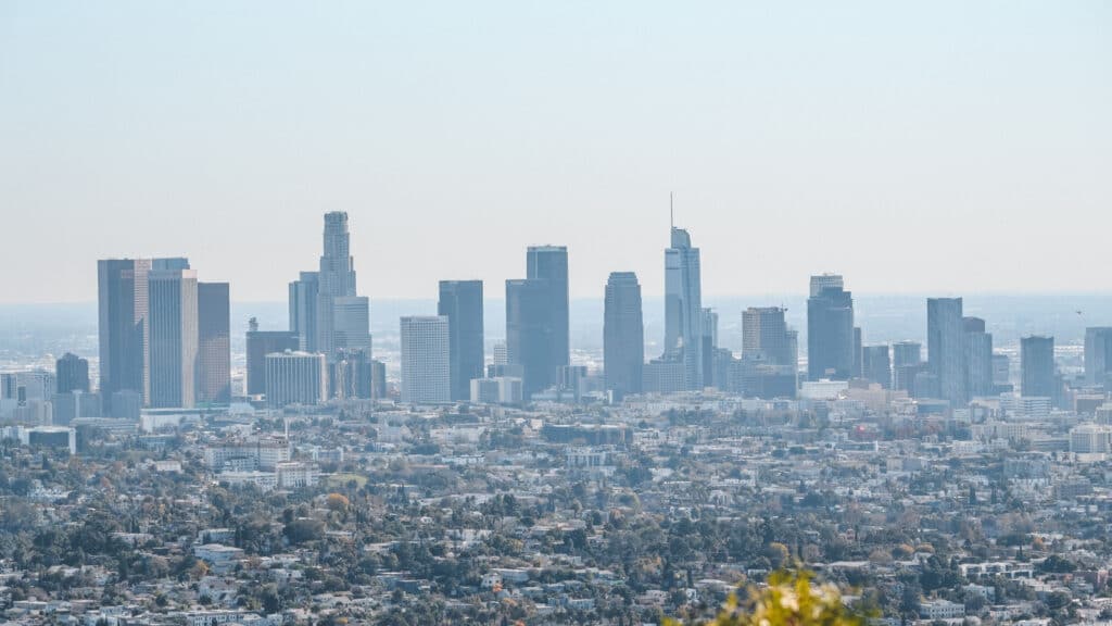 Los Angeles View California from Griffith observatory