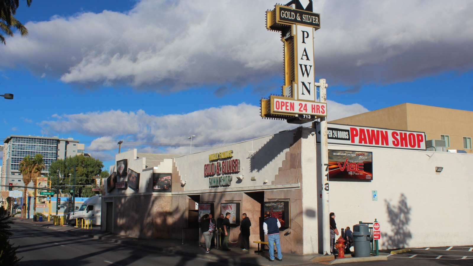 LAS VEGAS NEVADA - February 2019: Gold and Silver Pawn Shop in February 2019 in Las Vegas. The shop, owned by TV celebrity Rick Harrison, is the site of the reality TV show "Pawn Stars."