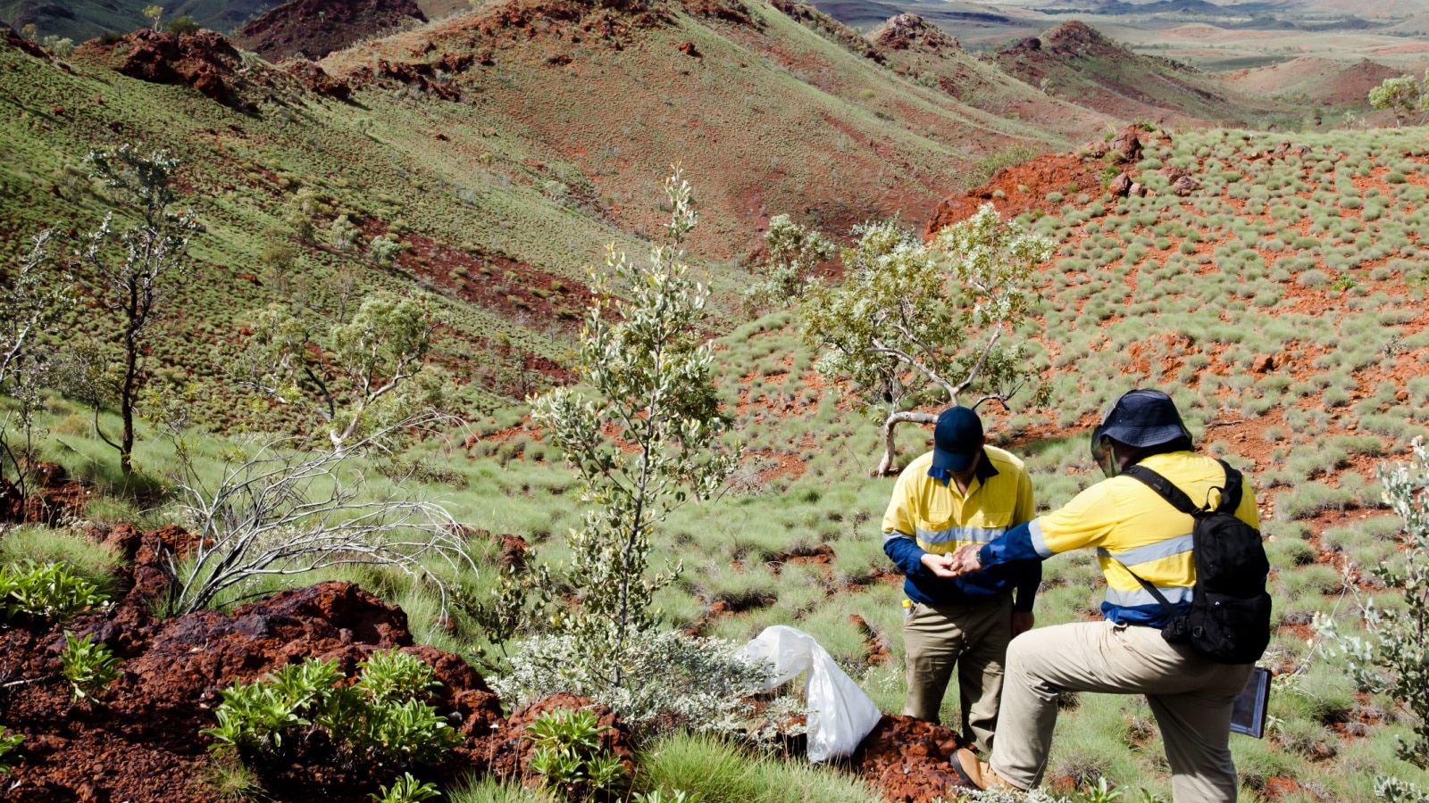 Geologists Sampling Rocks - Pilbara - Australia