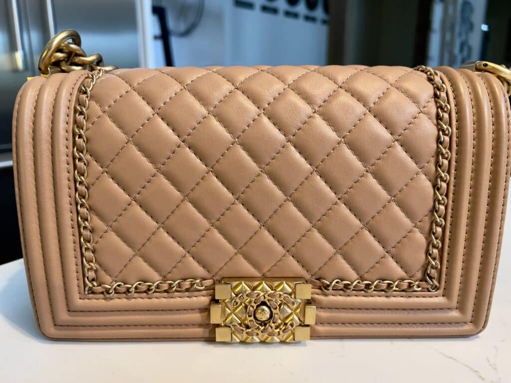 Lindsey's Pink chanel boy bag