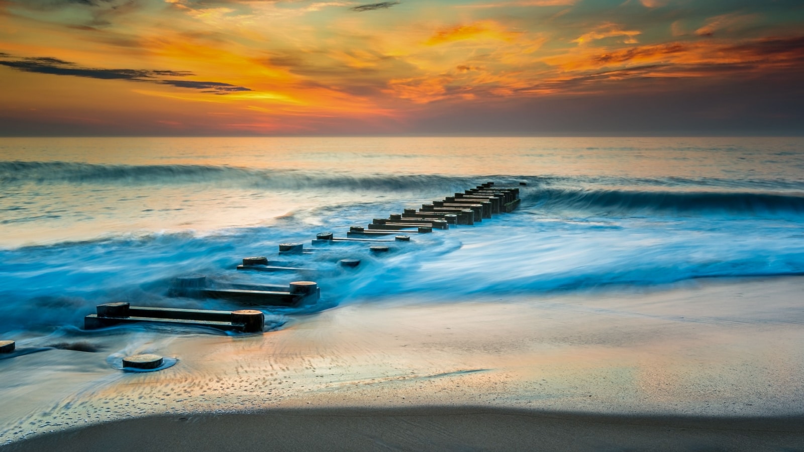 Sunrise at Rehoboth Beach Delaware