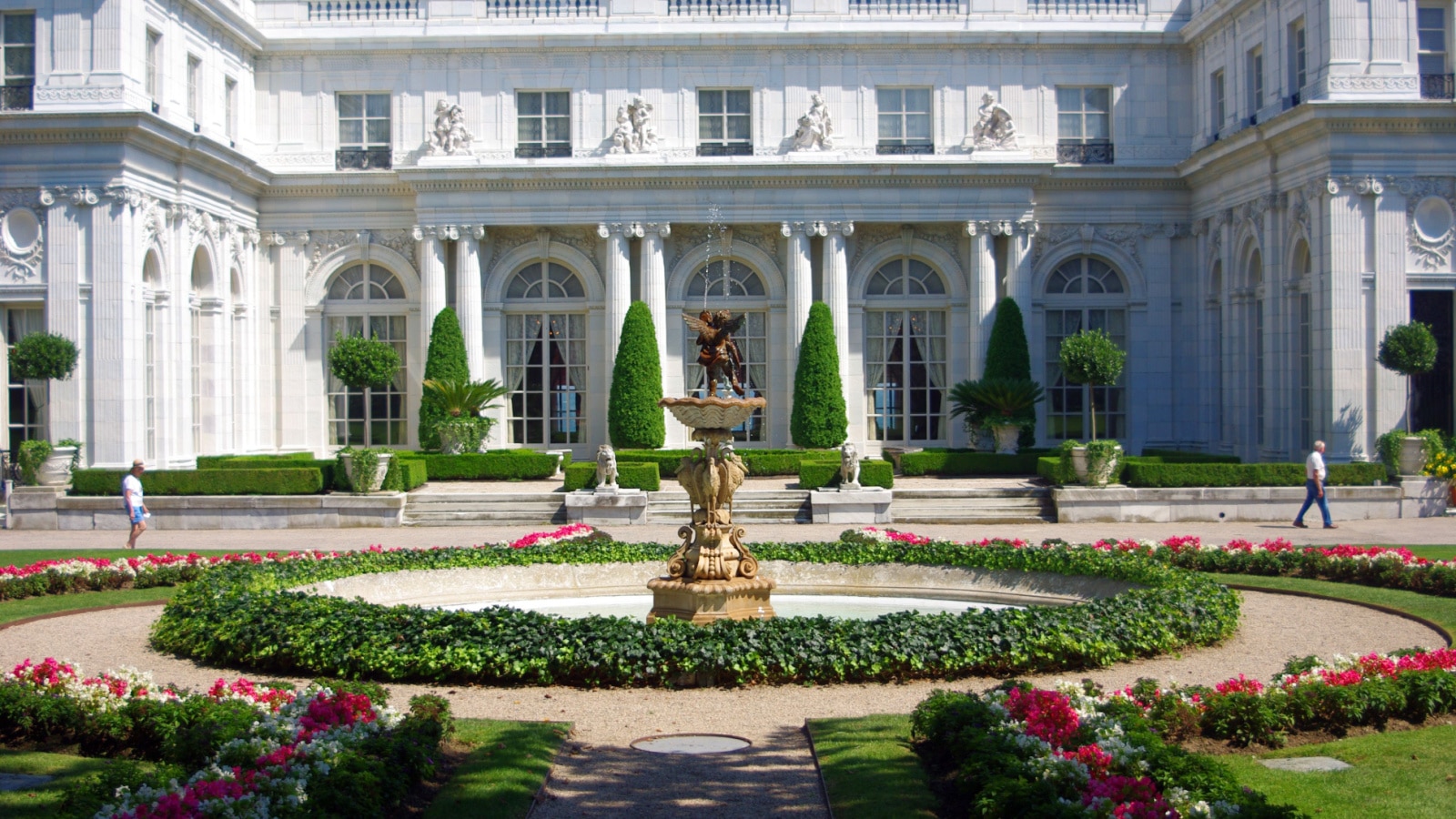 Newport, RI - August 26, 2009. The Rosecliff Mansion built 1898–1902, is one of the Gilded Age mansions of Newport, Rhode Island