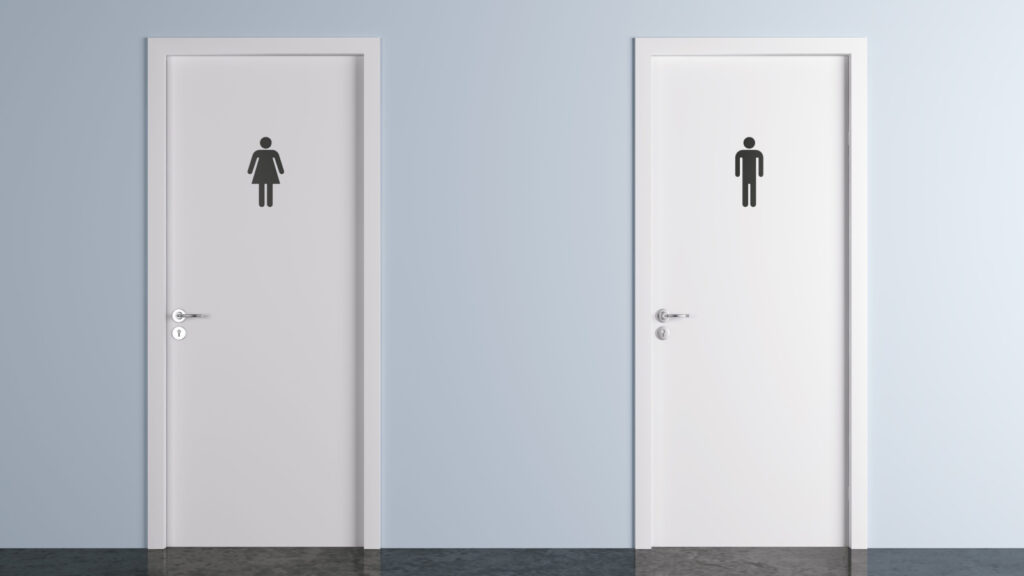 toilet doors for male and female genders