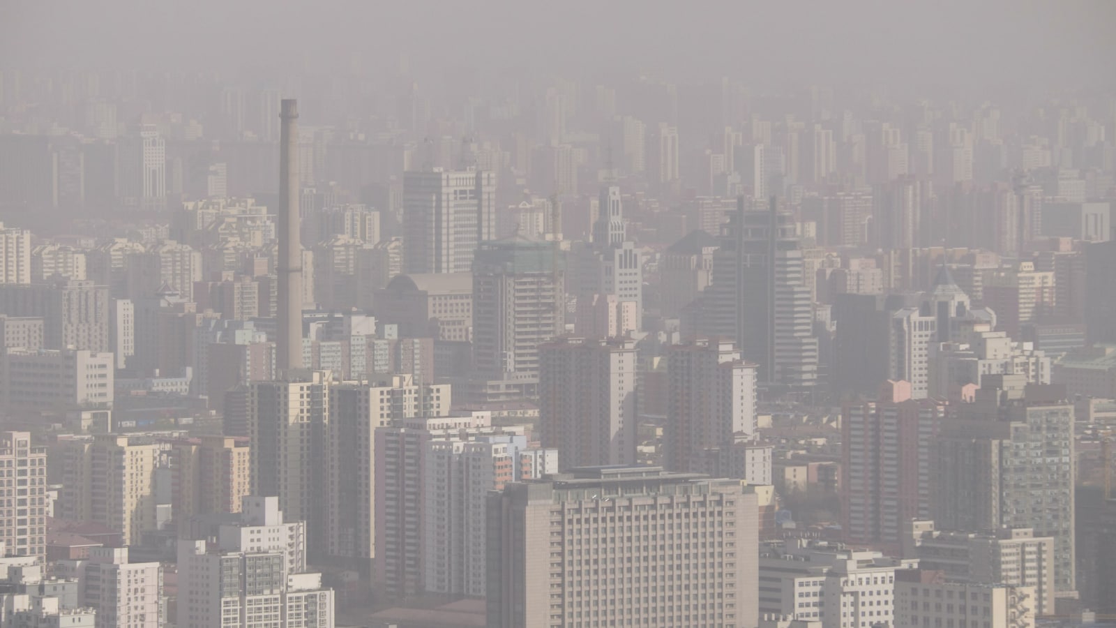 air pollution over Beijing, China, 2015