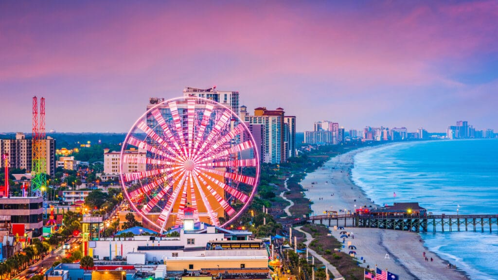 Myrtle Beach, South Carolina, USA city skyline.