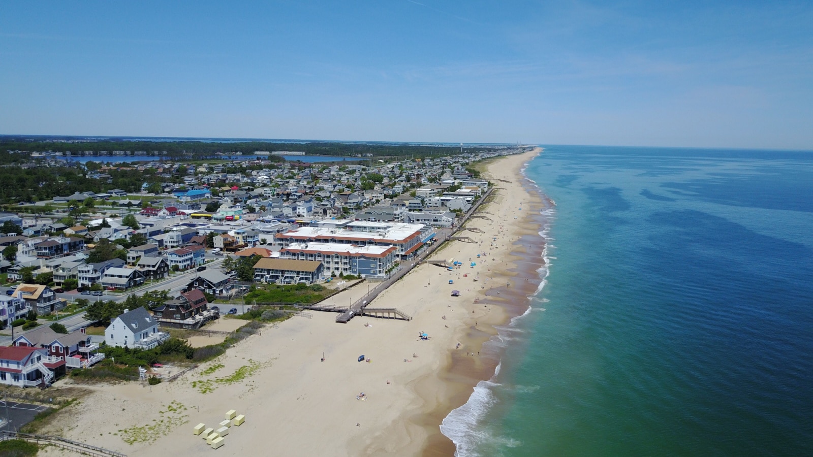 Drone photo of Bethany Beach Delaware