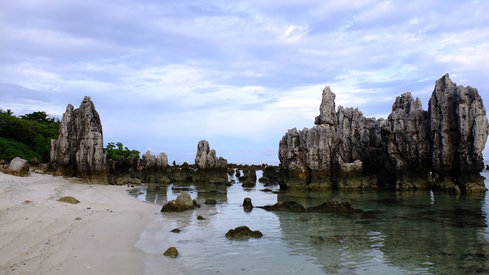 Coral rocks on a beach, Nauru (3rd smallest country in the world), South Pacific