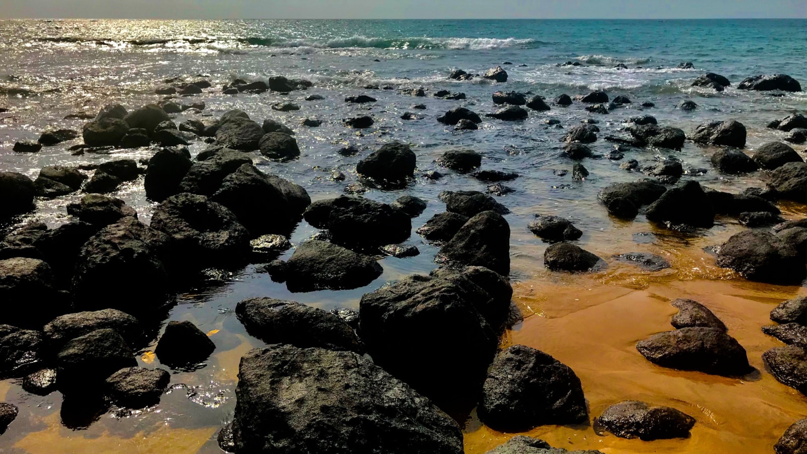 Vulcanic Rocks - Playa Arena Blanca in Bioko Island, Equatorial Guinea