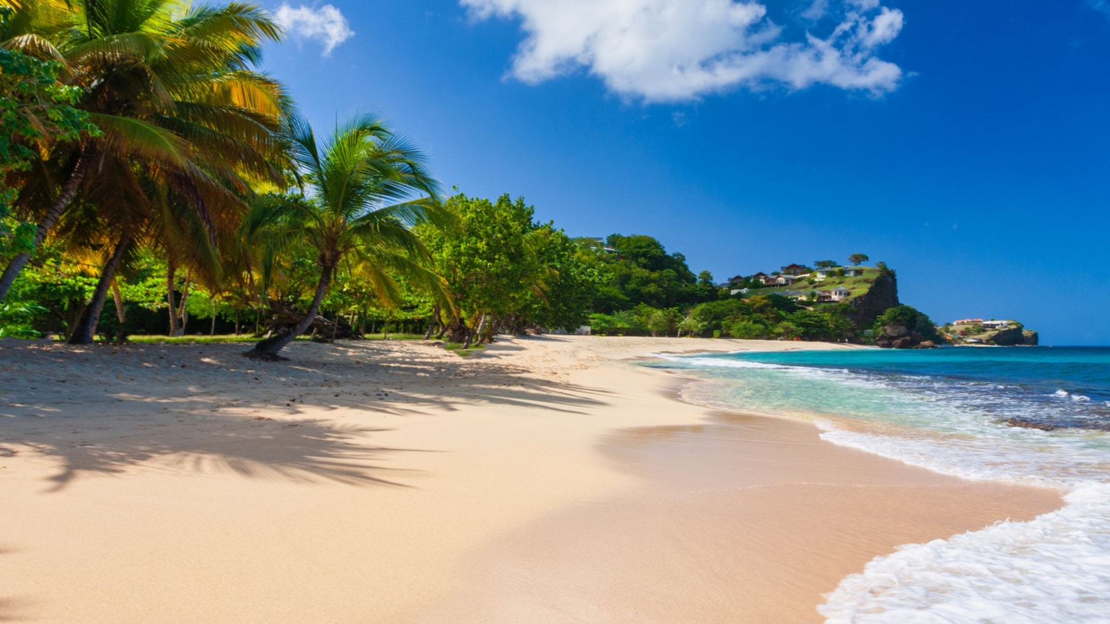 Caribbean. The Island Of Grenada. Grenada is a country and an island located in the southern part of the Antilles, Beautiful View Of Grand Anse In Grenada