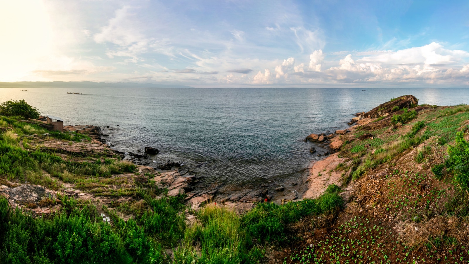 Burundian shoreline of Lake Tanganyika near Nyanza Lac