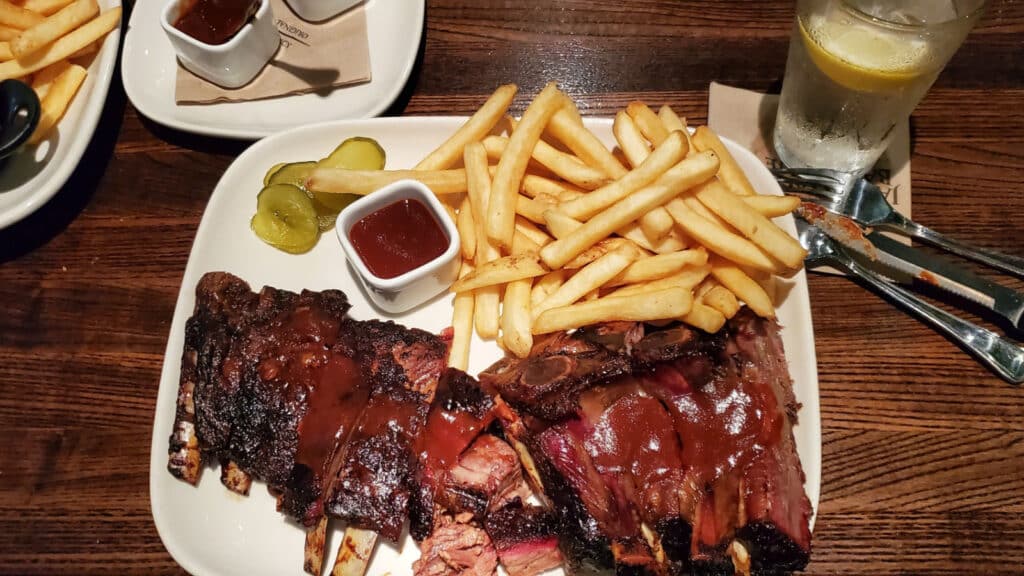 Kansas City Style BBQ pork ribs