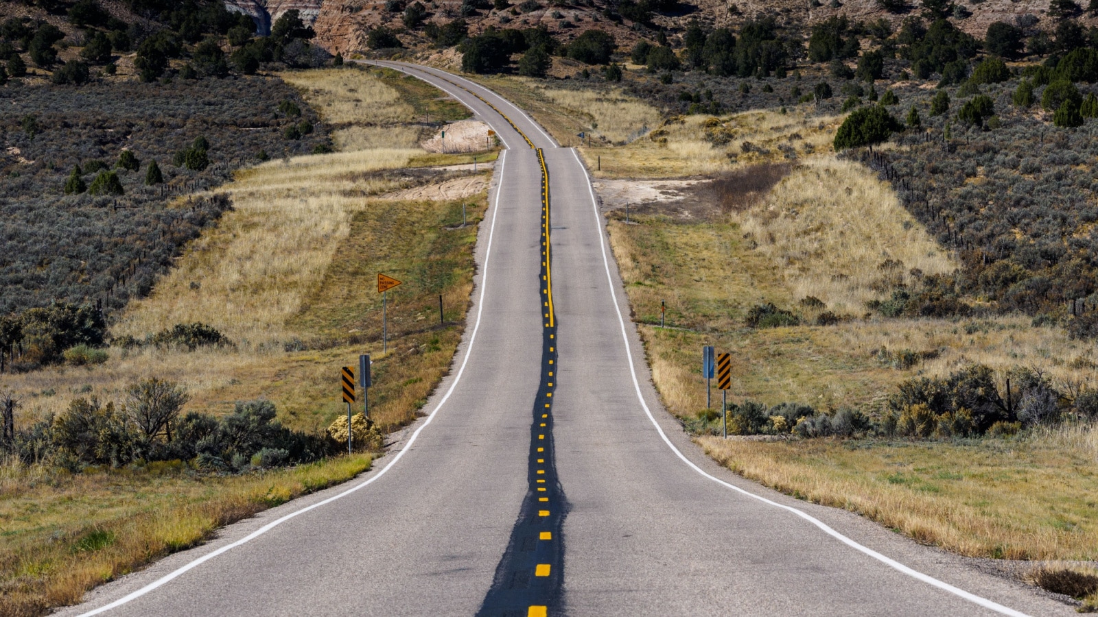 Driving on Highway 12 in southern Utah