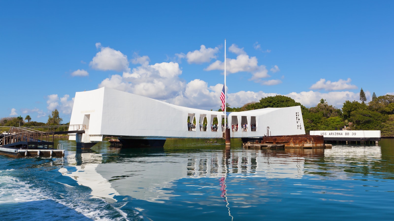 U.S.S. Arizona Memorial in Pearl Harbor.