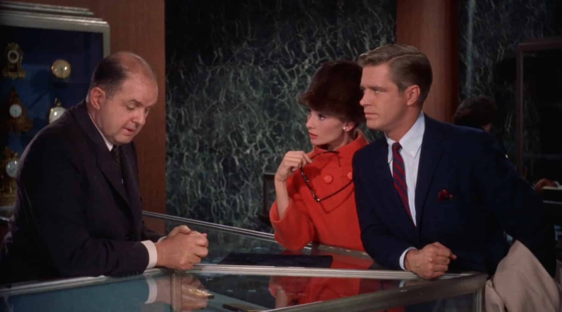 udrey Hepburn, George Peppard, and John McGiver in Breakfast at Tiffany's (1961)