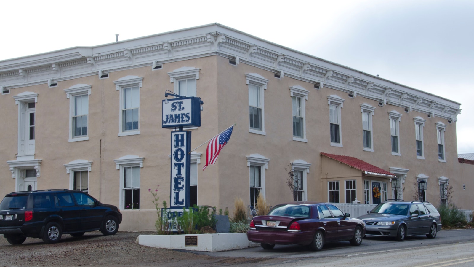 Cimarron, New Mexico / USA - Nov. 6, 2016: The historic St. James Hotel in Cimarron, New Mexico