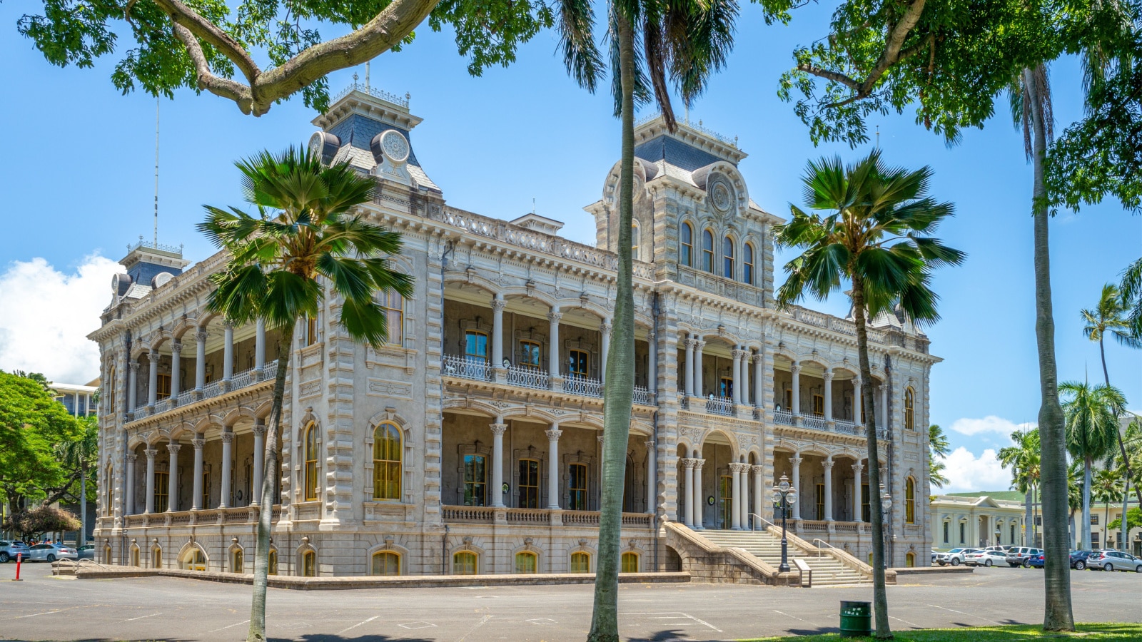 Iolani Palace in Honolulu, Hawaii, US