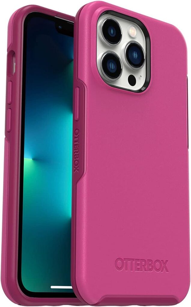 OtterBox iPhone 13 Pro (ONLY) Symmetry Series Case - RENAISSANCE PINK, ultra-sleek, wireless charging compatible, raised edges protect camera & screen