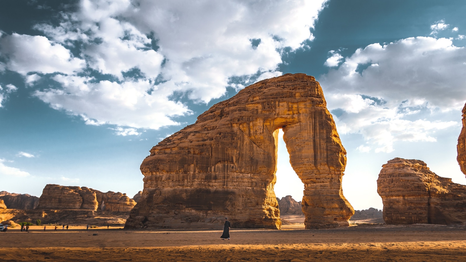 The famous elephant rock in Al Ula, Saudi Arabia