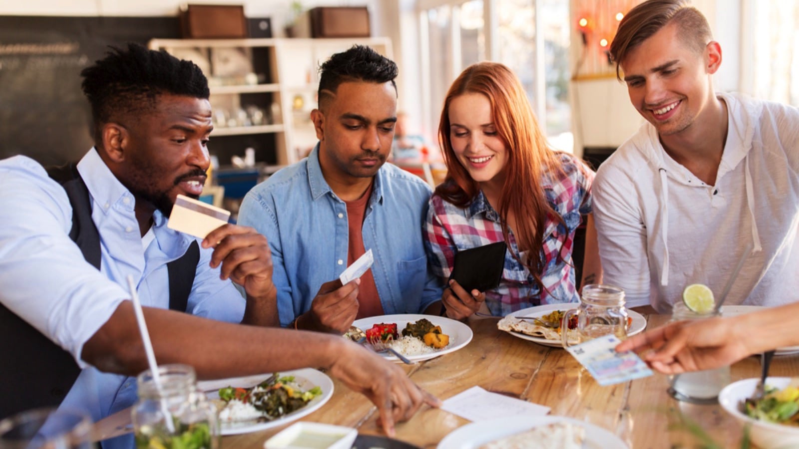 People eating dinner