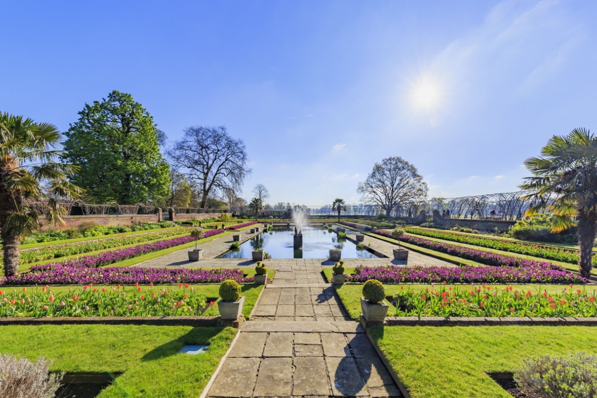 Beautiful landscape around Hyde Park, London, United Kingdom