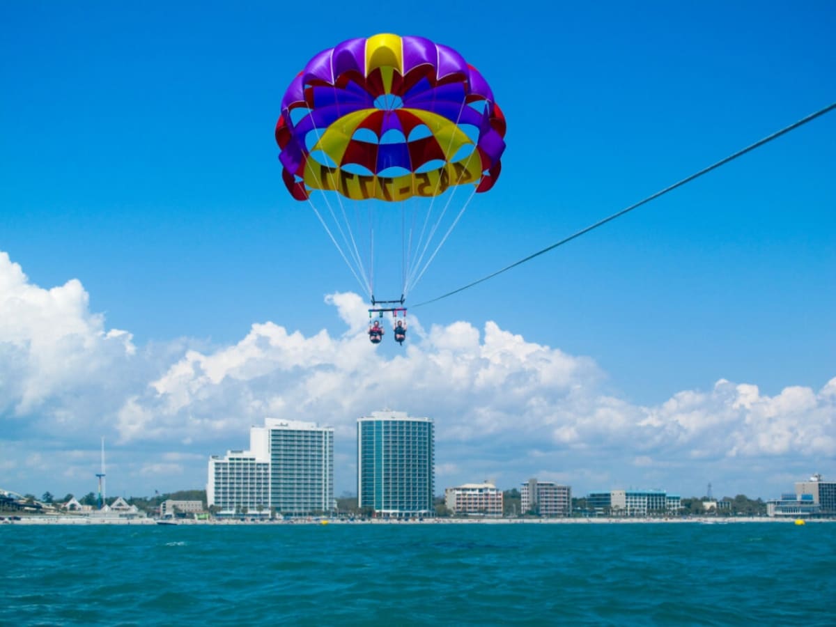 Parasailing in Myrtle Beach, SC.