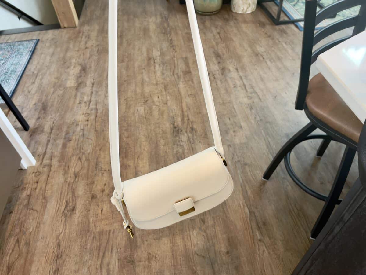 My white Bottega Veneta cross body bag