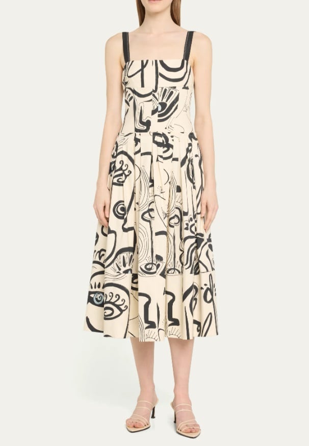 ALEXIS
Cocco Cotton Printed Midi Dress