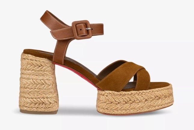 CHRISTIAN LOUBOUTIN
Calakala 85 suede espadrille heeled sandals