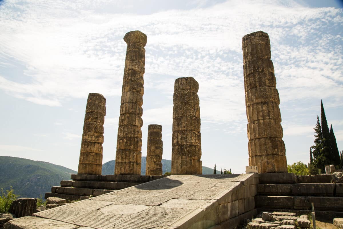 Delphi ancient ruins