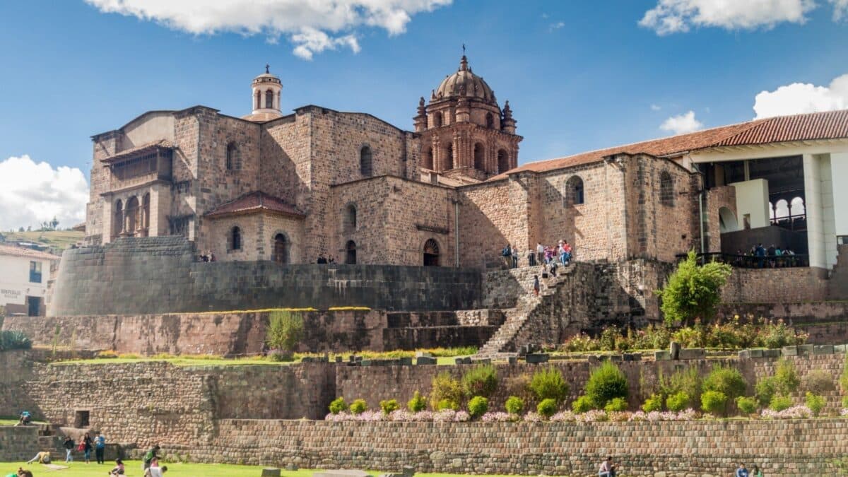 Qorikancha ruins and convent Santo Domingo in Cuzco, Peru.