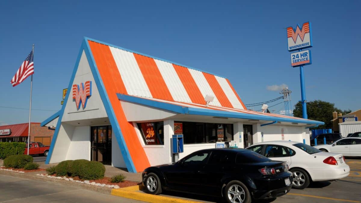 CORPUS CHRISTI, USA - OCT 20: Whataburger fast food restaurant in Corpus Christi. October 20, 2008 in Corpus Christi, Texas, USA