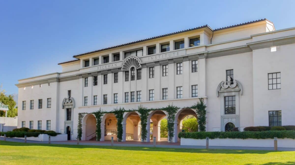 PASADENA, CA/USA - October 1: Beckman Institute at the California Institute of Technology. Caltech is a research university in Pasadena, CA and home to 32 Nobel Prizes. October 1, 2013.