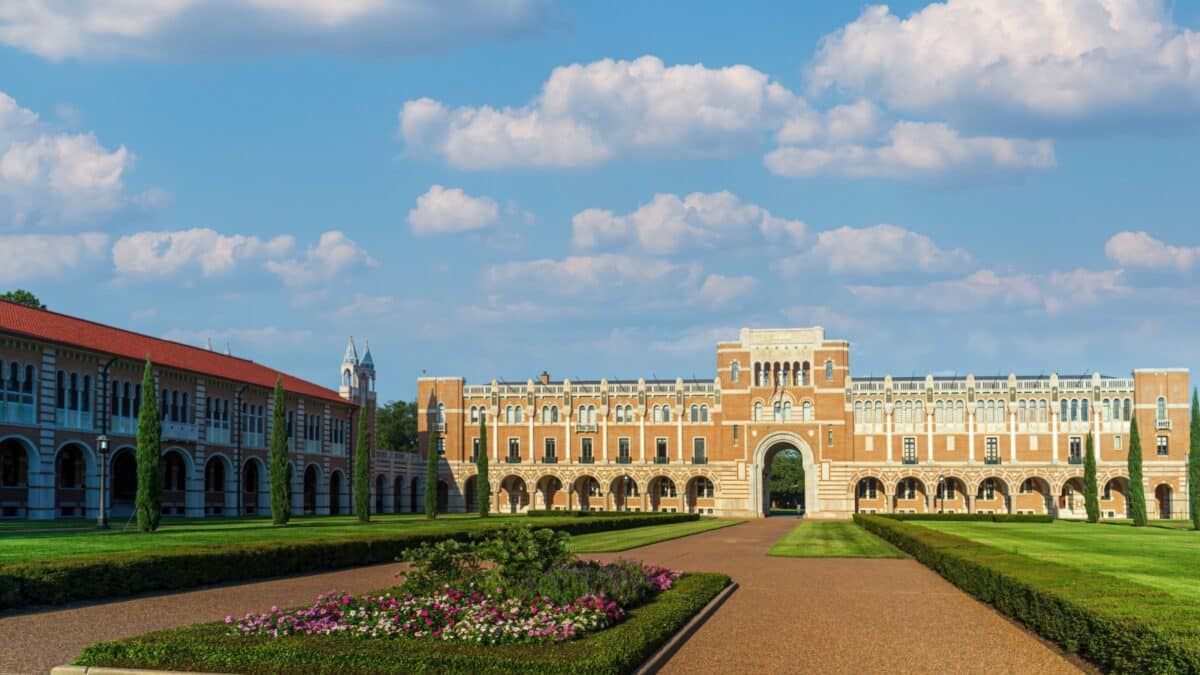 Classic building at Rice University, Houston, Texas