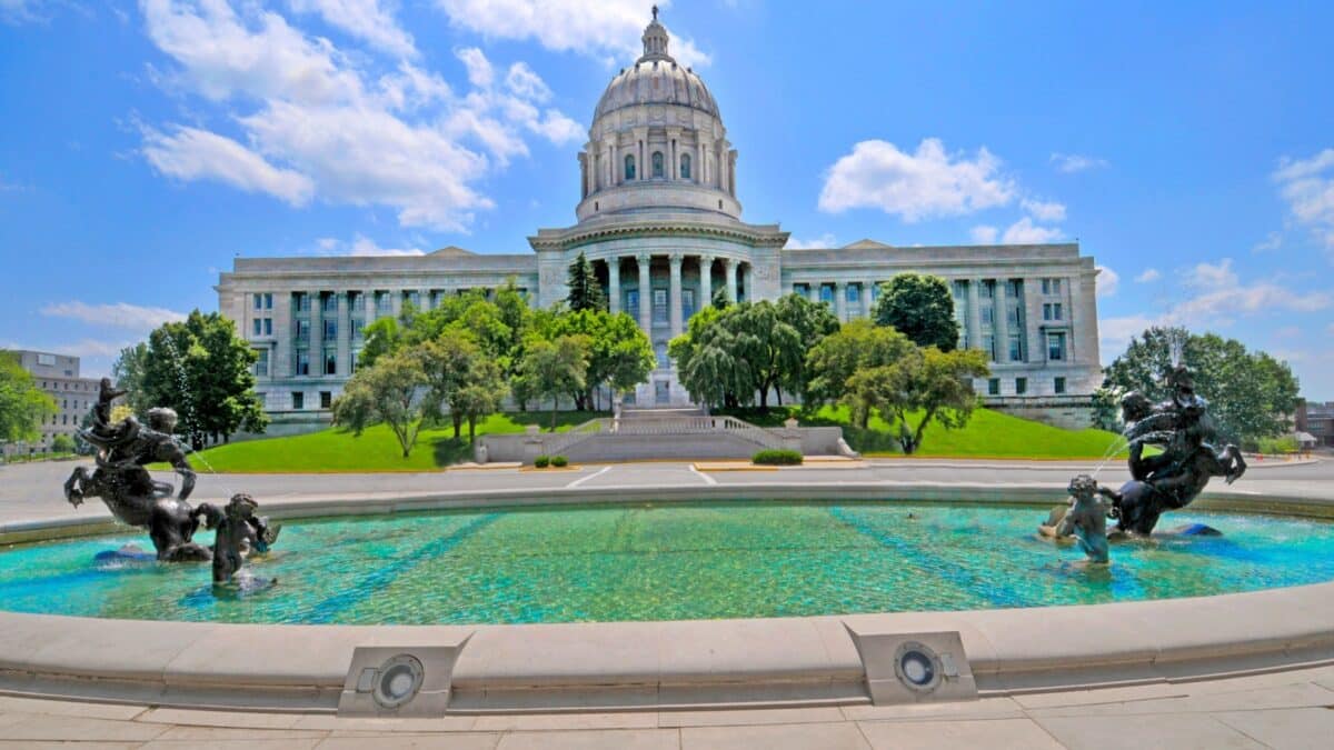 State Capitol Building in Jefferson City Missouri where state laws are made and carried out for the State of Missouri Created July29 2020