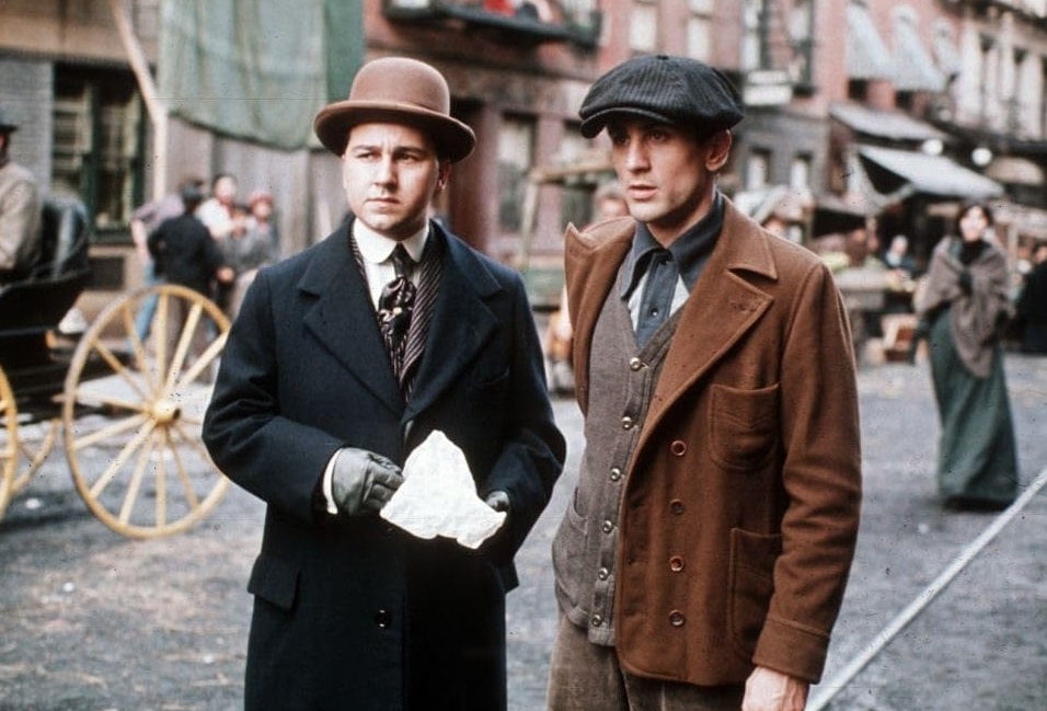 Robert De Niro and Bruno Kirby in The Godfather Part II (1974)