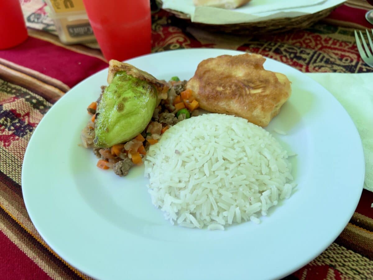 a chicken and rice dish