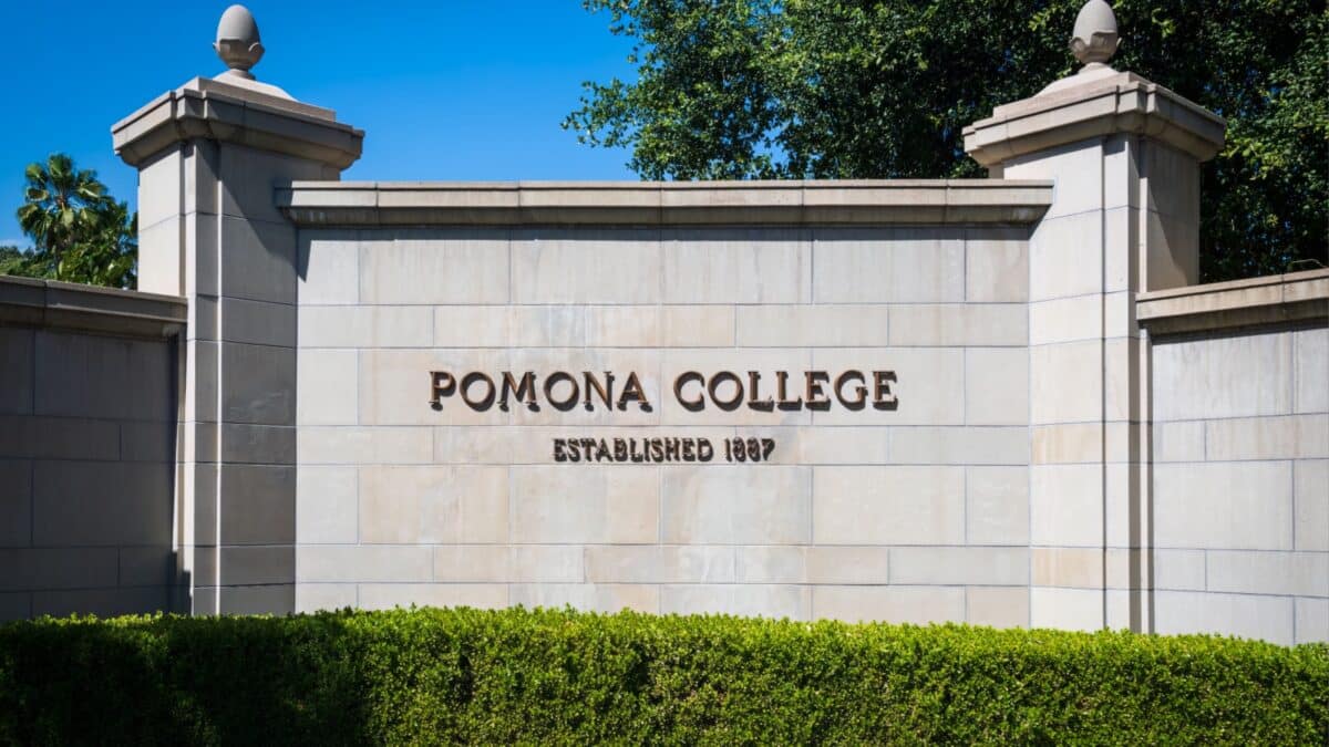 Claremont, CA – June 21 2023: Pomona College, one of the most prestigious liberal arts colleges in the USA, was established in 1887 to recreate a New England-type college in Southern California.