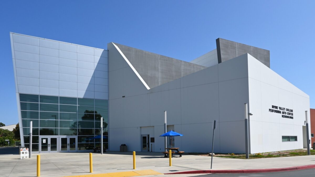 IRVINE, CALIFORNIA - 21 AUG 2022: The Performing Arts Center on the Campus of Irvine Valley College, IVC.