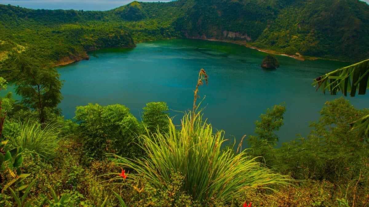 Taal Volcano in Tagaytay, Vulcan Point. Philippines. Luzon Island