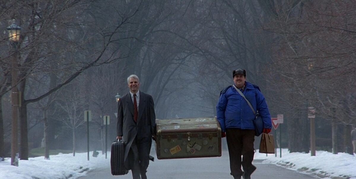 Steve Martin and John Candy in Planes, Trains & Automobiles (1987)